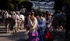 İspaniyanın Malaga şəhərində yarmarka