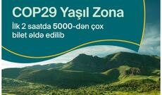 COP29-un "Yaşıl Zona"sına iki saata 5 mindən çox bilet satılıb