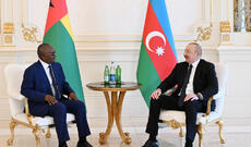 Azərbaycan Prezidenti İlham Əliyevin Qvineya-Bisau Prezidenti ilə təkbətək görüşü olub