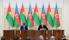 Azərbaycan Prezidenti İlham Əliyev və Qvineya-Bisau Prezidenti Umaru Sisoku Embalo mətbuata bəyanatlarla çıxış ediblər