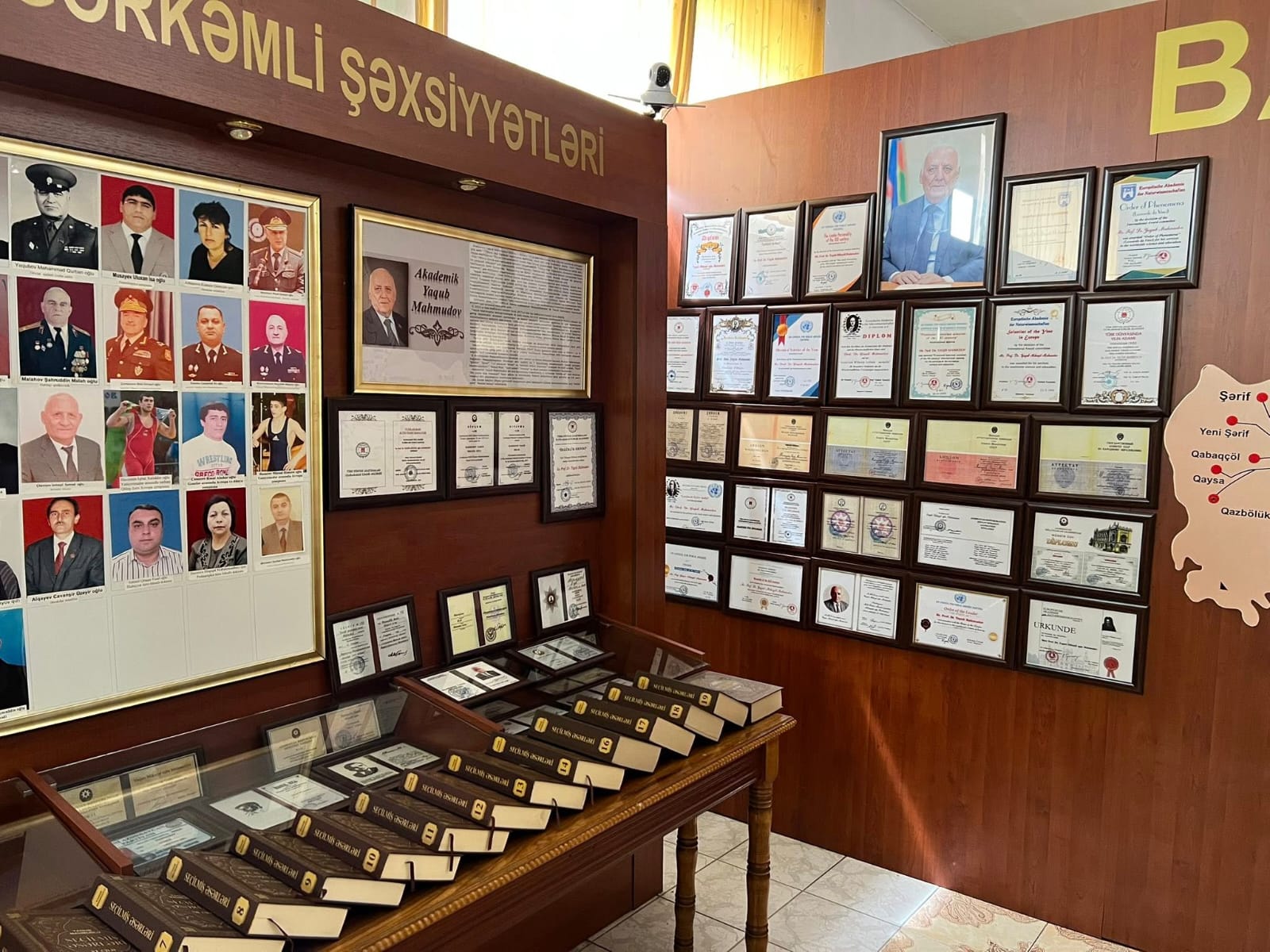 Balakən muzeyində akademik Yaqub Mahmudovun həyatı, elmi‐pedaqoji və ictimai‐siyasi fəaliyyətinə həsr olunan guşə təşkil edilib