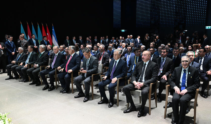 Prezident İlham Əliyev Nobel mükafatı laureatı Əziz Sancarın Əlişir Nəvai Beynəlxalq Mükafatı ilə təltif olunması mərasimində iştirak edib