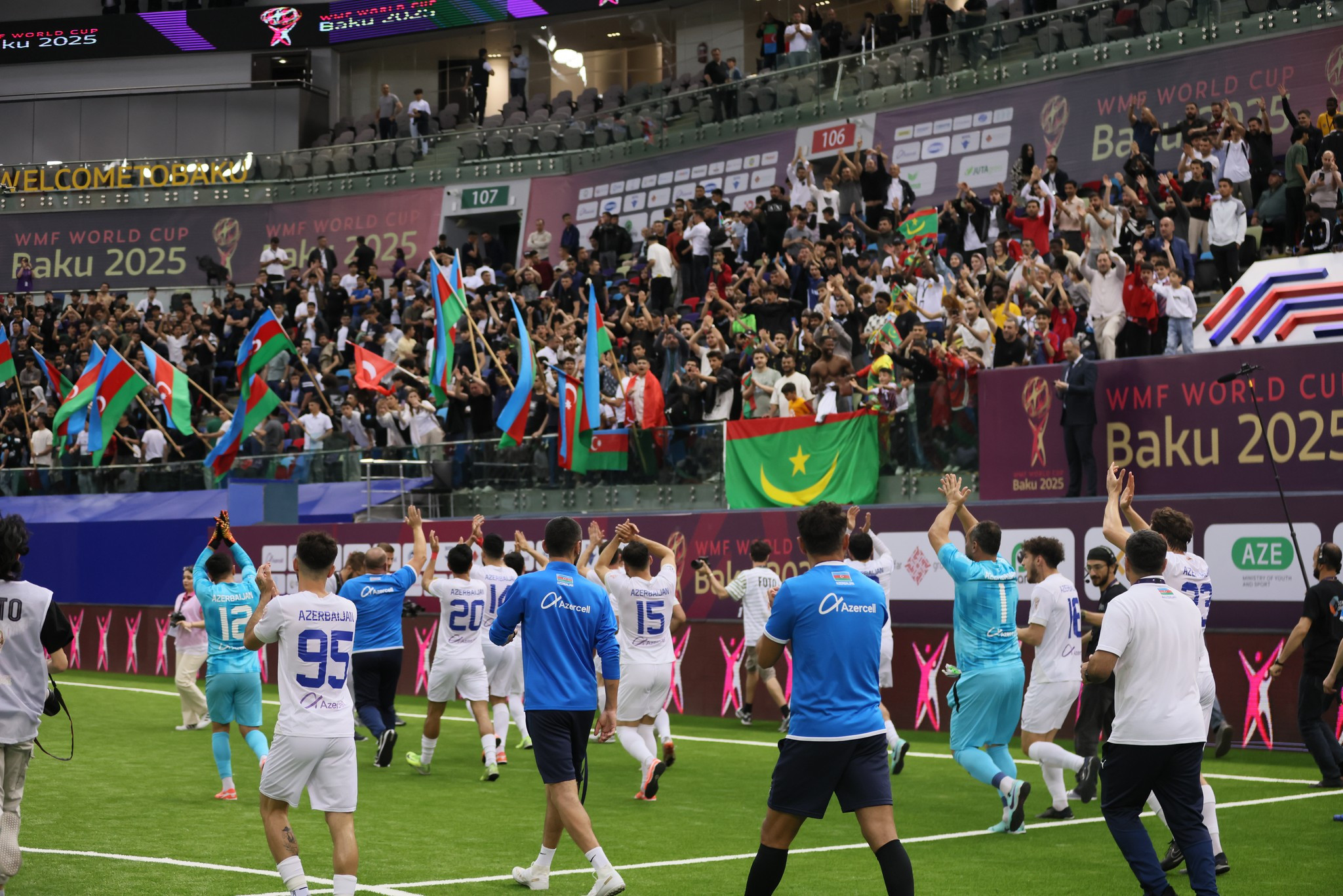 Azərbaycan Mavritaniyaya qalib gələrək dünya çempionatının 1/8 finalına yüksəlib