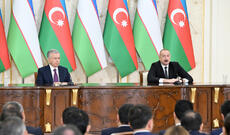 Azərbaycan Prezidenti İlham Əliyev və Özbəkistan Prezidenti Şavkat Mirziyoyev mətbuata bəyanatlarla çıxış ediblər