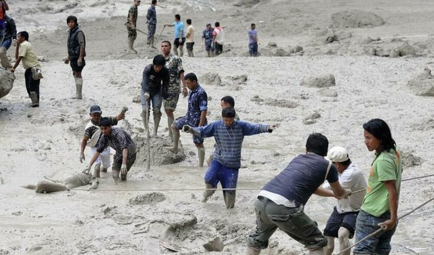 Nepalın şimalında daşqınlar nəticəsində 18 nəfər itkin düşüb