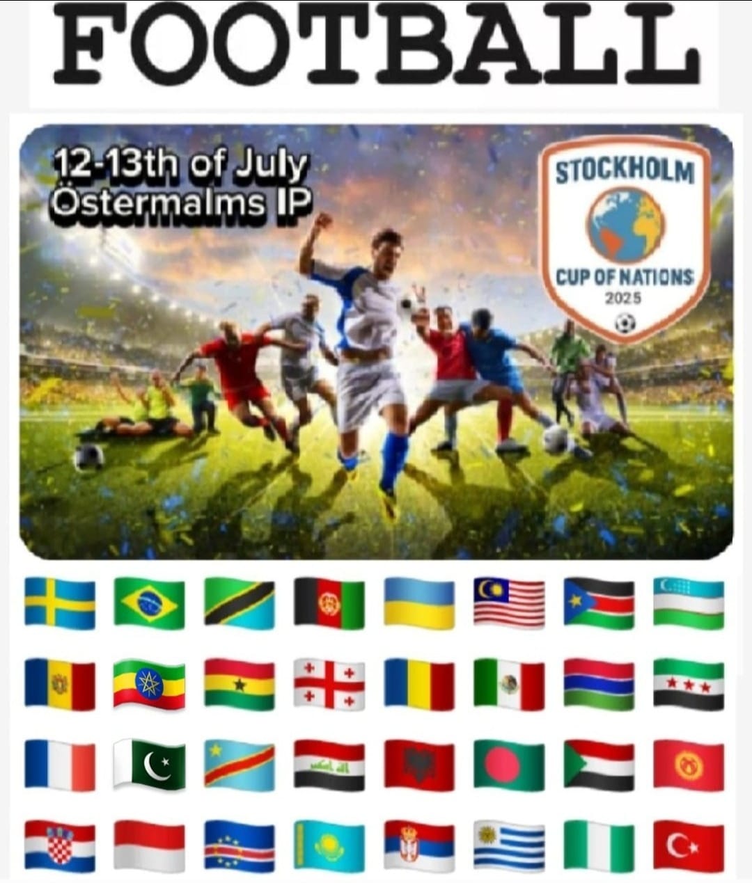 İsveçdə "Stockholm Cup of Nations 2025" mini-futbol turniri keçirilib