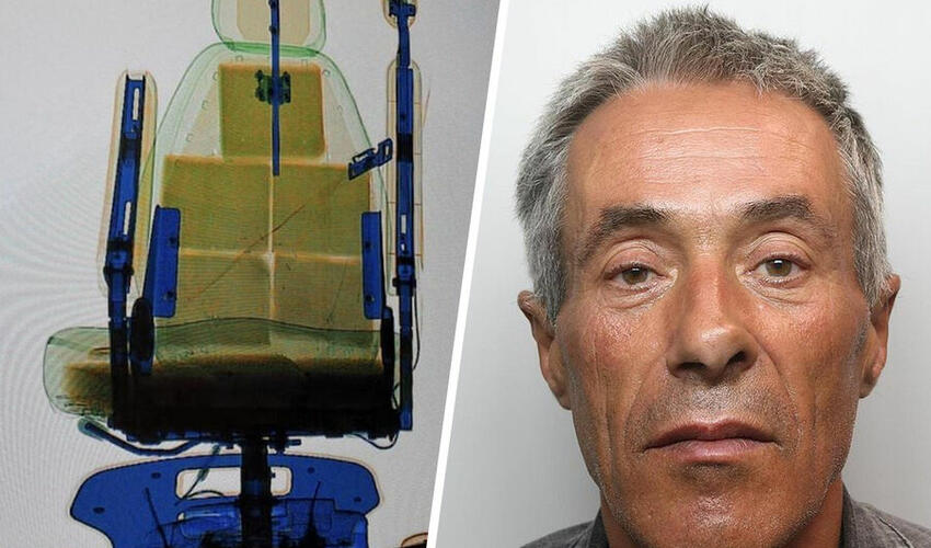 Əlil arabasının arxa hissəsindən ümumi çəkisi 12 kiloqram olan 11 bağlama kokain aşkar edilib