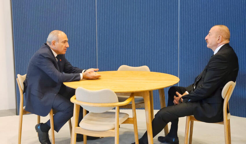 Azərbaycan Prezidenti İlham Əliyevin Kopenhagendə Ermənistanın Baş naziri Nikol Paşinyan ilə görüşü olub