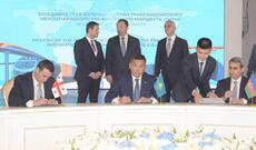 Qazaxıstan, Azərbaycan və Gürcüstan dəmir yolu şirkətlərinin rəhbərləri birgə fəaliyyət planını imzalayıblar