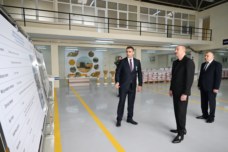 Sabirabad Sənaye Məhəlləsində toxum istehsalı müəssisəsinin fəaliyyəti ilə tanışlıq