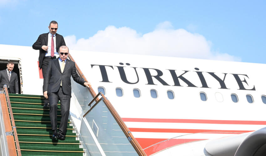 Türkiyə Prezidenti Rəcəb Tayyib Ərdoğan Azərbaycana səfərə gəlib