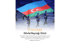 Birinci vitse-prezident Mehriban Əliyeva Dövlət Bayrağı Günü münasibətilə paylaşım edib