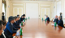 Prezident İlham Əliyev Çinin “China Datang Corporation Ltd.” şirkətinin nümayəndə heyətini qəbul edib