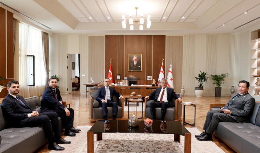 Şimali Kipr Prezidenti TÜRKPA-nın Baş katibini qəbul edib