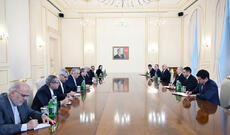 Prezident İlham Əliyev İranın xarici işlər nazirinin rəhbərlik etdiyi nümayəndə heyətini qəbul edib