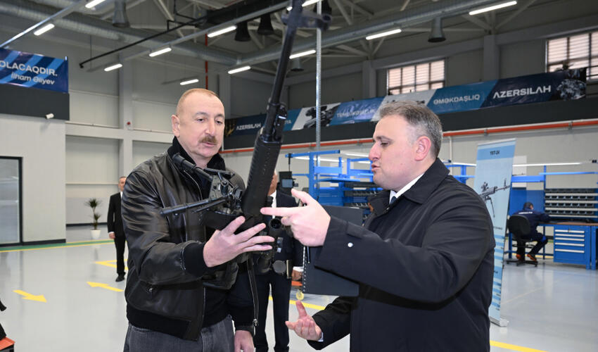 Prezident İlham Əliyev Tərtər elektromexanika zavodunun yenidənqurmadan sonra açılışında iştirak edib