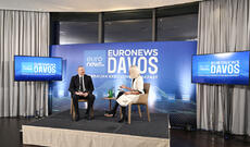 Prezident İlham Əliyev Davosda “Euronews” televiziyasına müsahibə verib