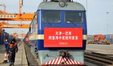 Çinin Tyançzin şəhərindən Bakıya Transxəzər marşrutu ilə ilk Çin-Mərkəzi Asiya qatarı yola düşüb