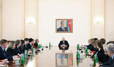 Prezident İlham Əliyev ABŞ Ticarət Palatasının nümayəndə heyətini qəbul edib