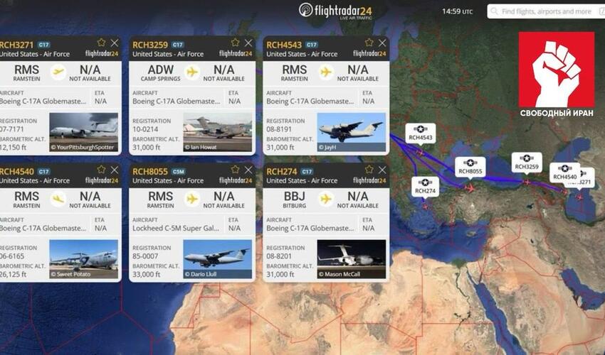 ABŞ Hərbi Hava Qüvvələrinə məxsus iki hərbi təyyarə Türkmənistana eniş edib