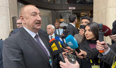Prezident İlham Əliyev Münxendə Azərbaycan telekanallarına müsahibə verib