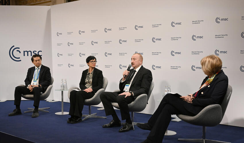 Prezident İlham Əliyev Münxendə panel müzakirələrdə iştirak edib