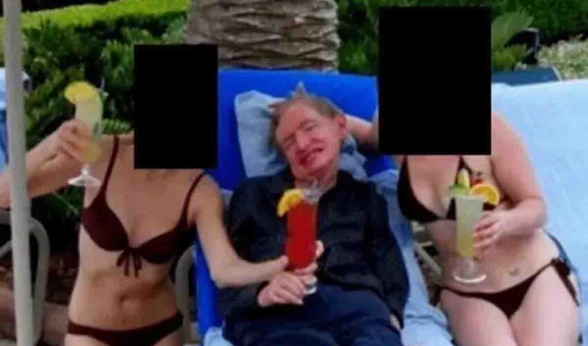 Ailəsi Stiven Hokinqin bikinili qızlarla çəkilmiş fotosundan sonra susqunluğunu pozdu
