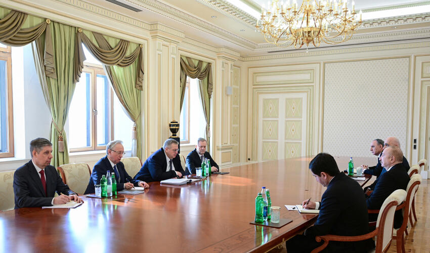 Azərbaycan Prezidenti İlham Əliyev Rusiya Hökuməti Sədrinin müavinini qəbul edib