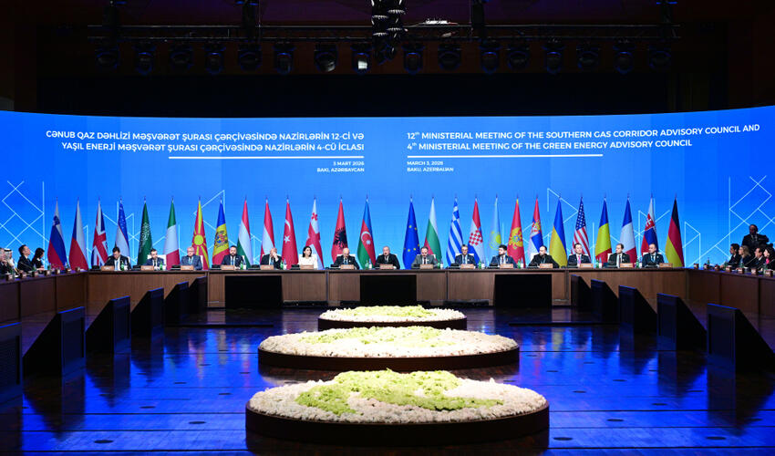 Bakıda Cənub Qaz Dəhlizi Məşvərət Şurası çərçivəsində nazirlərin 12-ci və Yaşıl Enerji Məşvərət Şurası çərçivəsində nazirlərin 4-cü iclasları keçirilib
