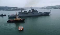 Ukrayna dronları "Admiral Essen" freqatına hücum edib