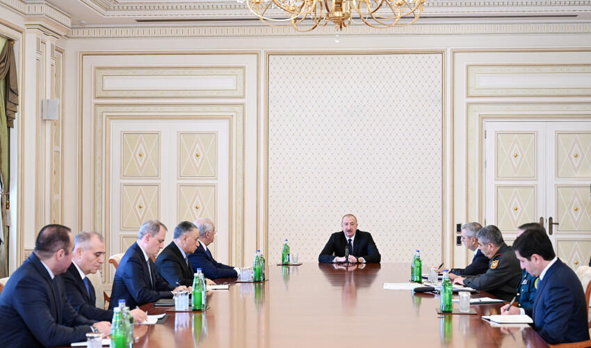 Prezident İlham Əliyevin sədrliyi ilə Təhlükəsizlik Şurasının iclası keçirilib