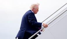 Trampın təyyarəsi Floridada iki hadisə ilə üzləşib