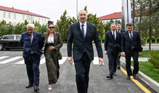 Prezident İlham Əliyev Milli Aviasiya Akademiyasında Beynəlxalq Təlim Mərkəzinin açılışında iştirak edib