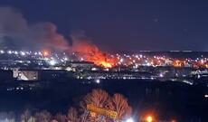 Hücumdan sonra Luqansk və Krımda böyük yanğınlar baş verir
