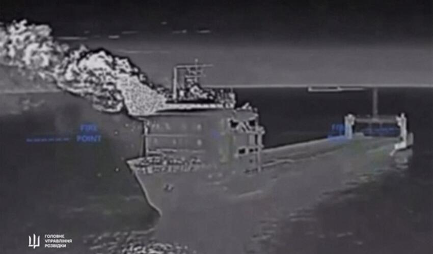 Ukranya Baş Kəşfiyyat İdarəsi  Kerç boğazında "Slavyanin" bərə keçidini məhv edib