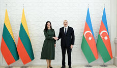 Azərbaycan Prezidenti İlham Əliyev Litvanın Baş nazirini qəbul edib