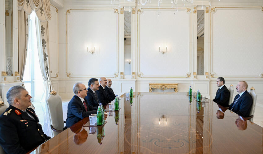 Prezident İlham Əliyev Türkiyənin daxili işlər nazirini qəbul edib