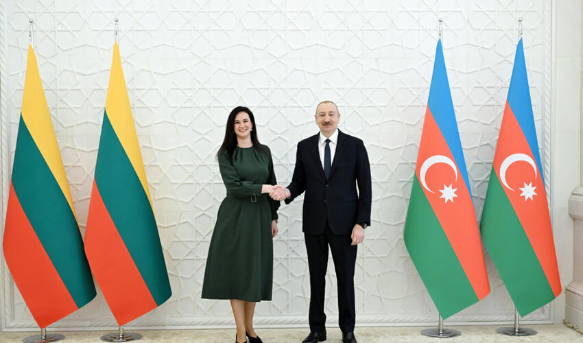 Azərbaycan Prezidenti İlham Əliyev Litvanın Baş nazirini qəbul edib