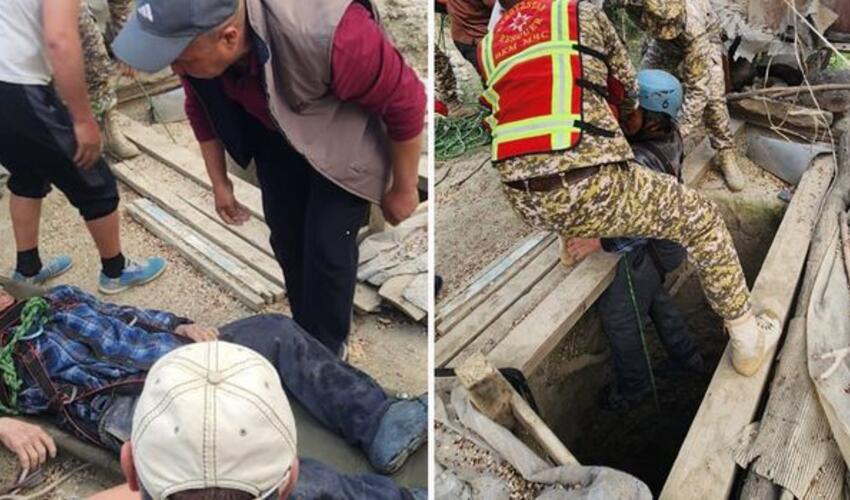 Qırğızıstanda 65 yaşlı kişi 18 metr dərinliyindəki quyuda 16 gün ilişib qalıb