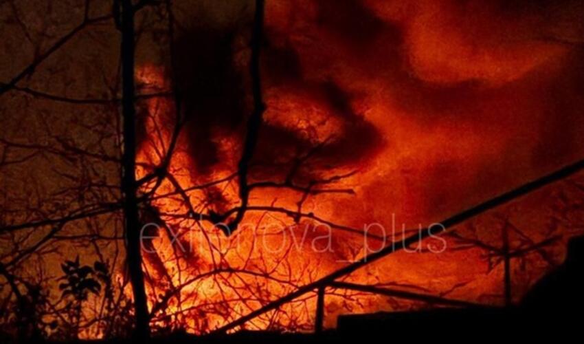 Melitopolda yarımstansiya yenidən partladılıb və şəhər qaranlığ qərq olub