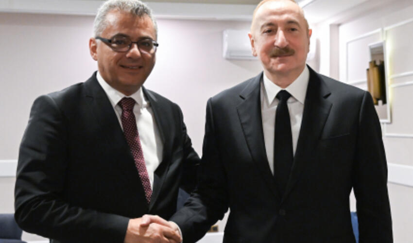 Azərbaycan Prezidenti İlham Əliyevin Antalyada Şimali Kipr Prezidenti ilə görüşü olub