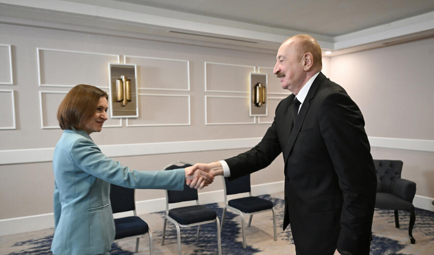 Prezident İlham Əliyevin Antalyada Moldova Prezidenti ilə görüşü olub