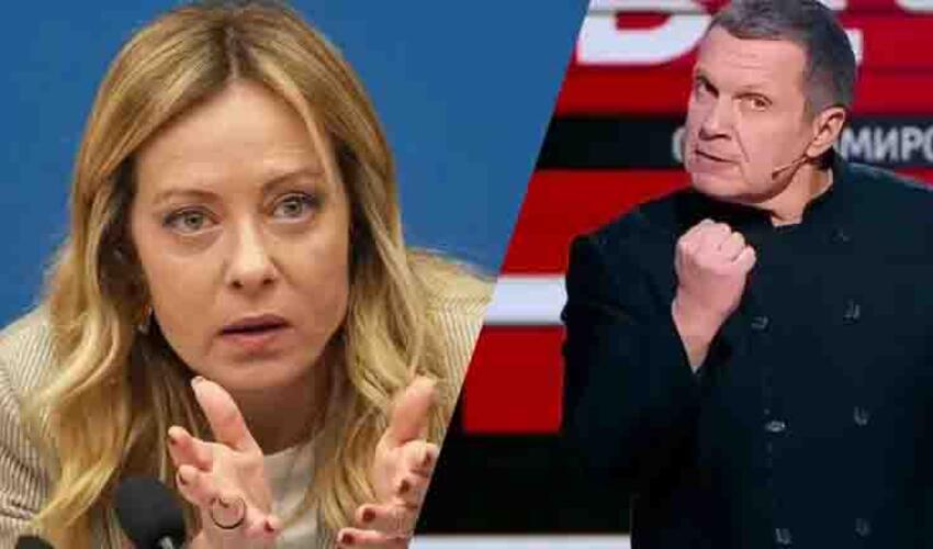 Corca Meloni Vladimir Solovyova onu efirdə pis sözlərlə söydüyünə görə  cavab verib