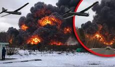 Dron zərbələri nəticəsində Qorki Neft Nasos Stansiyasında başlayan yanğın davam edir