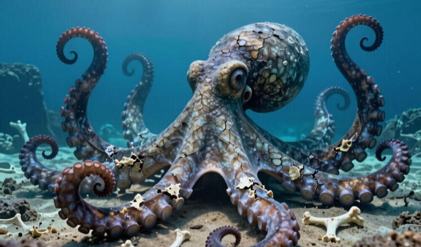 Alimlər dinozavrları ovlayan nəhəng səkkizayaqları kəşf ediblər