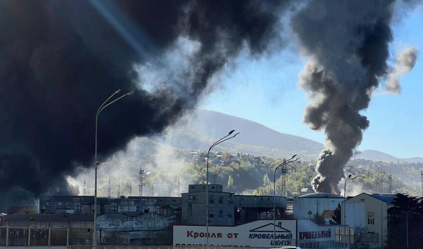 Tuapsedə kütləvi yanğınlar səbəbindən təxliyələr başlayıb