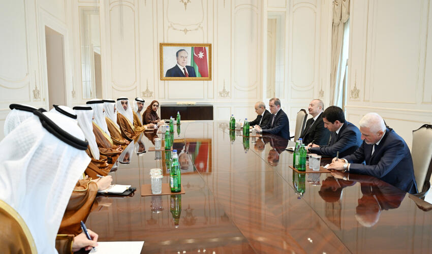 Azərbaycan Prezidenti İlham Əliyev Birləşmiş Ərəb Əmirliklərinin nümayəndə heyətini qəbul edib