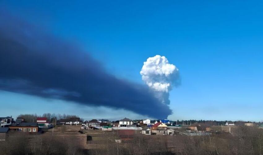 Permdə yeni partlayış təhlükəli maddələrin sızması ilə nəticələndi və səmada ağ göbələk buludu peyda oldu