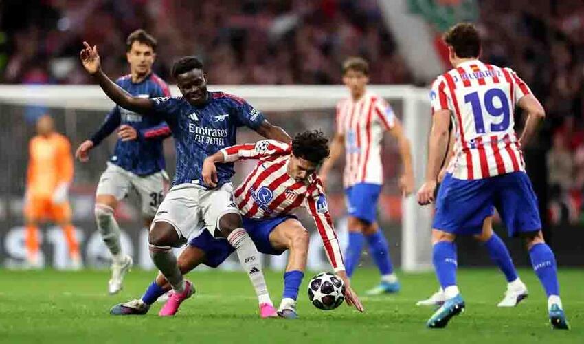 "Atletiko" Çempionlar Liqasının yarımfinalında "Arsenal"la heç-heçə oynadı