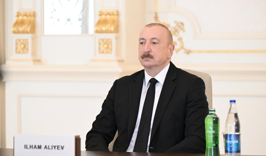 Prezident İlham Əliyev “Avropa Siyasi Birliyi”nin 8-ci Zirvə toplantısında videobağlantı formatında çıxış edib